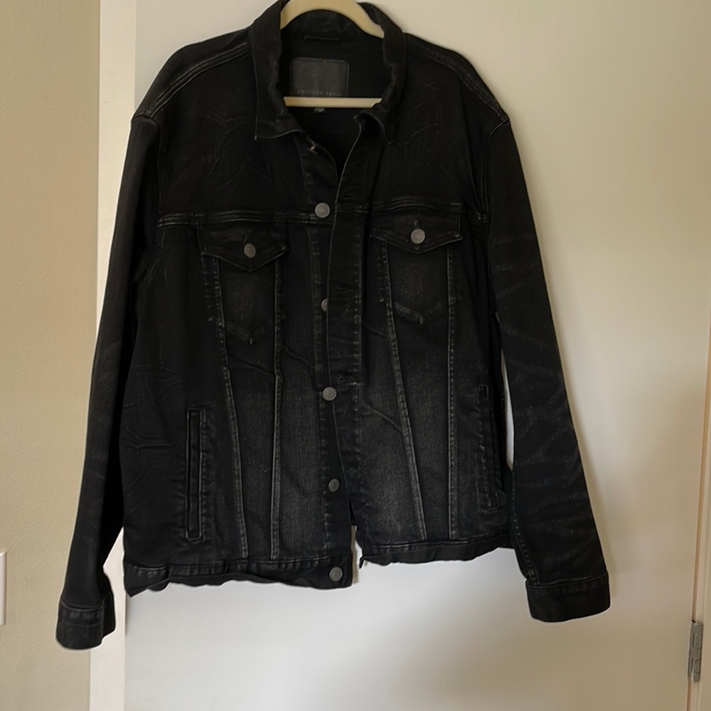 American Eagle Black Denim Jacket